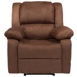 English Elm Harmony Series Recliner - Effortless Comfort with Plush Support for Cozy Living Spaces and Relaxation Chocolate Brown Microfiber BT-70597-1-BN-MIC-GG