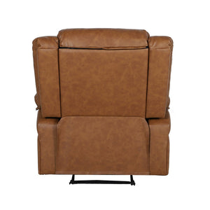 English Elm Harmony Series Recliner - Effortless Comfort with Plush Support for Cozy Living Spaces and Relaxation Cognac LeatherSoft BT-70597-1-CGN-GG