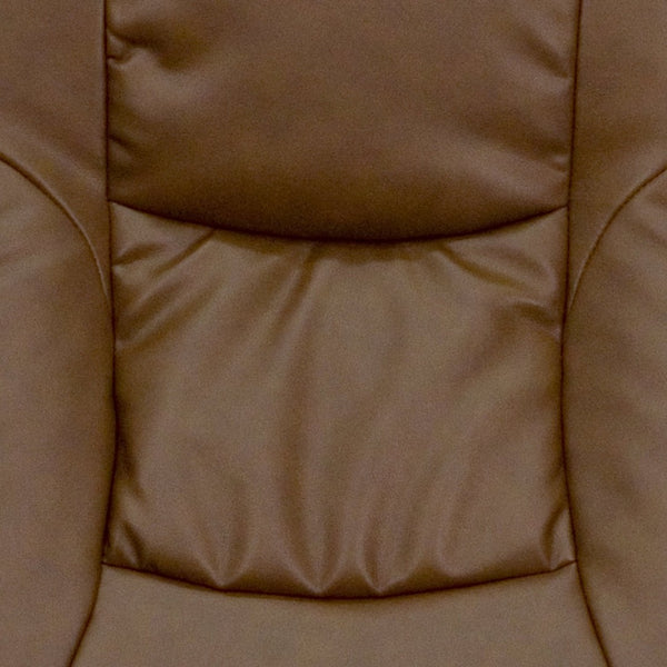 English Elm Rachel Contemporary Multi-Position Recliner & Ottoman Set - Ergonomic Comfort & Stylish Design Palimino BT-7862-PALIMINO-GG