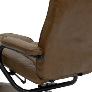 English Elm Rachel Contemporary Multi-Position Recliner & Ottoman Set - Ergonomic Comfort & Stylish Design Palimino BT-7862-PALIMINO-GG