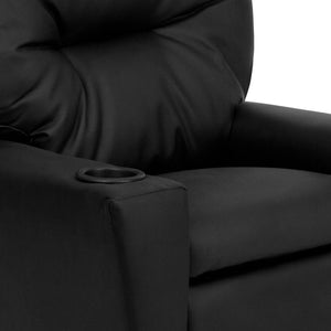 English Elm Chandler Cozy Kids Recliner with Cup Holder - Perfect for Gaming, Movies, and Relaxation Time Black LeatherSoft BT-7950-KID-BK-LEA-GG