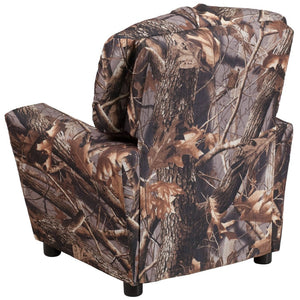 English Elm Chandler Cozy Kids Recliner with Cup Holder - Perfect for Gaming, Movies, and Relaxation Time Camouflage Fabric BT-7950-KID-CAMO-GG