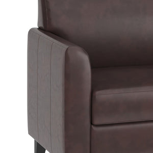 English Elm HERCULES Diplomat Series LeatherSoft Chair - Stylish Comfort for Offices, Waiting Rooms, and Homes Brown BT-827-1-BN-GG