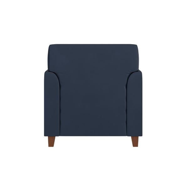 English Elm HERCULES Diplomat Series Navy LeatherSoft Chair - Stylish Comfort for Modern Offices & Lounges BT-827-1-NVY-GG