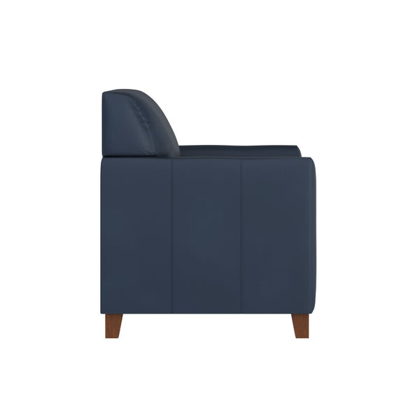 English Elm HERCULES Diplomat Series Navy LeatherSoft Chair - Stylish Comfort for Modern Offices & Lounges BT-827-1-NVY-GG