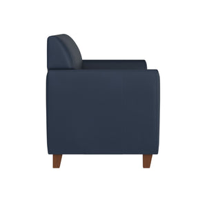 English Elm HERCULES Diplomat Series Navy LeatherSoft Loveseat - Modern Comfort for Offices & Lobbies, 52"W BT-827-2-NVY-GG
