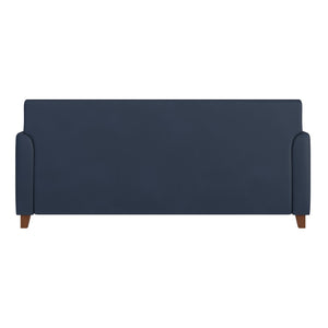 English Elm HERCULES Diplomat Navy LeatherSoft Sofa - Stylish Comfort for Offices & Modern Home Spaces BT-827-3-NVY-GG