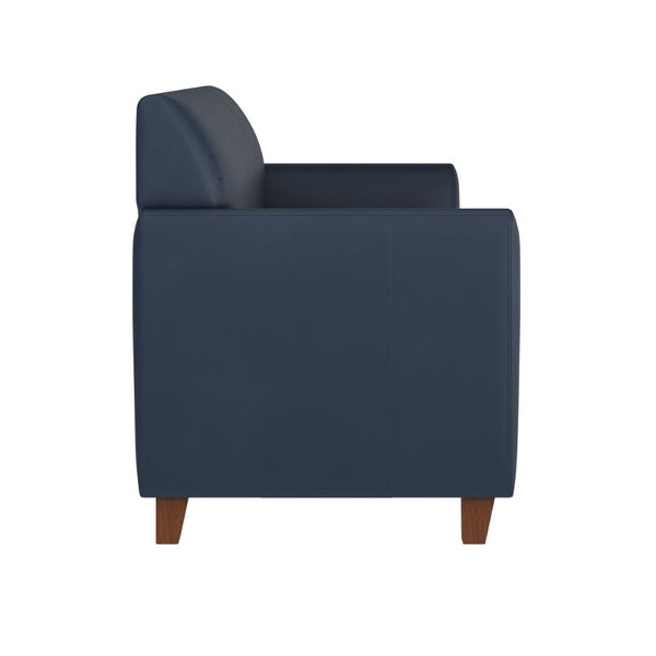 English Elm HERCULES Diplomat Navy LeatherSoft Sofa - Stylish Comfort for Offices & Modern Home Spaces BT-827-3-NVY-GG
