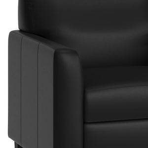 English Elm Agent Black LeatherSoft Reception Chair with Charging Hub, 2 Outlets & 2 USB Ports for Convenience BT-827U-1-BK-GG