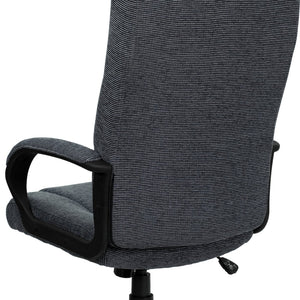 English Elm Rochelle High Back Gray Fabric Executive Office Chair - Ergonomic Comfort & Full Mobility Features! BT-9022-BK-GG