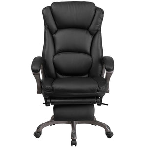 English Elm Martin High Back Ergonomic Reclining Office Chair with Lumbar Support, Footrest & Durable LeatherSoft BT-90279H-GG