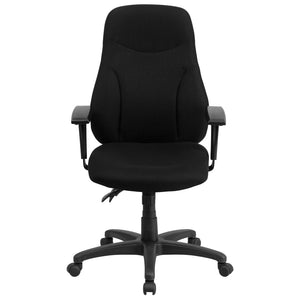 English Elm Hughes High Back Ergonomic Task Chair - Adjustable Fabric Office Chair with Lumbar Support & Tilt BT-90297H-A-GG