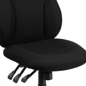 English Elm Hughes High Back Ergonomic Swivel Office Chair - Comfort, Adjustable Support & Stylish Black Design BT-90297H-GG