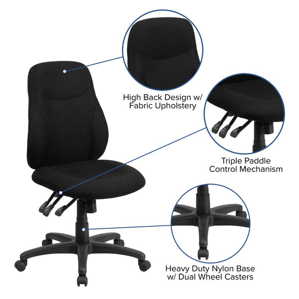 English Elm Brandy Ergonomic Mid-Back Office Chair - Adjustable Lumbar Support for Ultimate Comfort & Style BT-90297M-GG