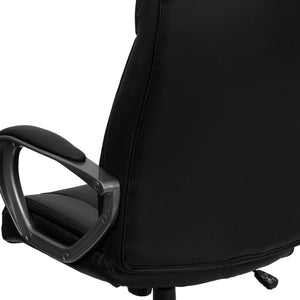 English Elm Hansel High Back Executive Swivel Office Chair - Stylish Black LeatherSoft with Ergonomic Comfort BT-9177-BK-GG