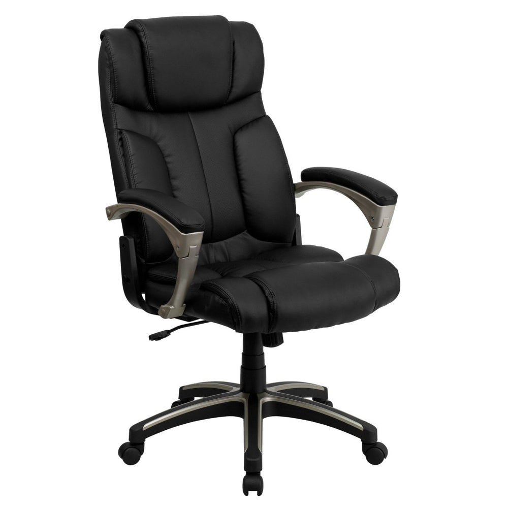 English Elm Hansel High Back Folding LeatherSoft Executive Swivel Chair - Ergonomic Comfort & Portability BT-9875H-GG