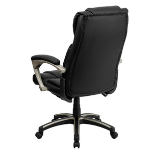 English Elm Hansel High Back Folding LeatherSoft Executive Swivel Chair - Ergonomic Comfort & Portability BT-9875H-GG