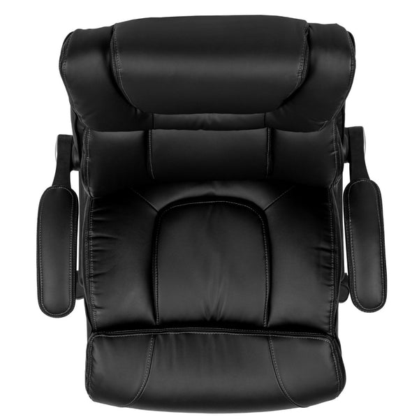 English Elm Hansel High Back Executive Office Chair - Ergonomic LeatherSoft with Adjustable Headrest & Arms BT-9896H-GG