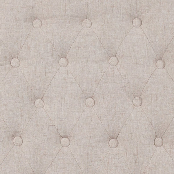 English Elm HERCULES Parsons Chair with Rolled Back, Brass Nailhead Trim & Walnut Finish for Elegant Living Spaces Beige Fabric BT-P-BGE-FAB-GG