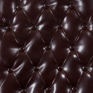 English Elm HERCULES Parsons Chair with Rolled Back, Brass Nailhead Trim & Walnut Finish for Elegant Living Spaces Brown LeatherSoft BT-P-BRN-LEA-GG