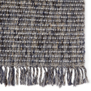 Jaipur Living Jaipur Living Caraway Handwoven Wool Boucle Rug Artisan Tasseled Global Texture Blue/ Gray 9'X12' RUG148675