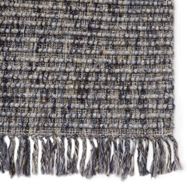 Jaipur Living Jaipur Living Caraway Handwoven Wool Boucle Rug Artisan Tasseled Global Texture Blue/ Gray 9'X12' RUG148675