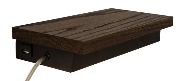 House Of Troy Bunk Led Light With Usb Charging Port And Full Range Dimmer For Ultimate Task Lighting Convenience Black With Stained Oak Metal Bunk2-blk