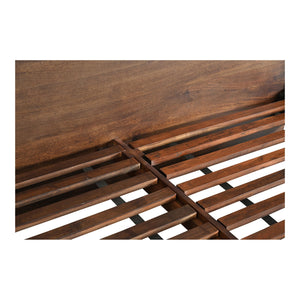 Moe's Home Everett Queen Bed - Solid Mango Wood With Timeless Design And Supportive Acacia Slats For Comfort Brown Solid Mango Wood,Acacia Wood Slats Bv-1021-20-0