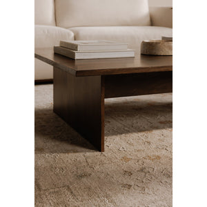 Moe's Home Everett Coffee Table – Elegant Solid Mango Wood Design With Ample Storage For Modern Living Spaces Brown Solid Mango Wood,Mango Wood Veneer Over Plywood (Back And Drawer Bottom) Bv-1024-20