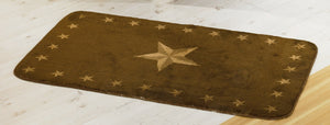 Hiend Accents Luxury Star Rug – Elevate Your Home With Western Elegance And Anti-slip Safety For Any Space Brown,Tan 100% Premium Arylic,Latex Backing Bw1002-tf-oc