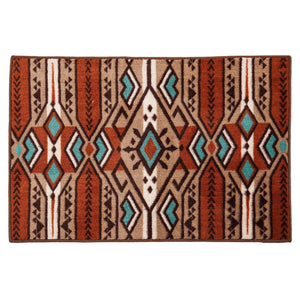 Hiend Accents Aztec Stripe Rug - Elevate Your Home Décor With Southwestern Charm And Modern Comfort Today! Multi Color 100% Acrylic With Anti,Slip Latex Backing Bw3518