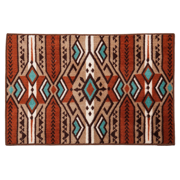 Hiend Accents Aztec Stripe Rug - Elevate Your Home Décor With Southwestern Charm And Modern Comfort Today! Multi Color 100% Acrylic With Anti,Slip Latex Backing Bw3518
