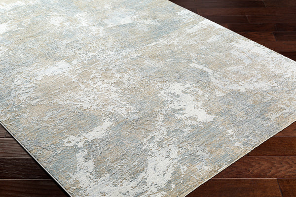 Brunswick BWK-2334 9' x 12'2" Machine Woven Rug BWK2334-9122  Taupe, Blue, Light Slate, Cream, Gray, Olive Surya