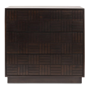 Moe's Home Denman 3 Drawer Nightstand - Timeless Mango Wood Design With Unique Woodgrain Character And Charm Brown Solid Mango Wood,Mdf Back And Drawer Bottom Bz-1138-20