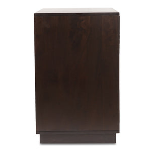 Moe's Home Denman 3 Drawer Nightstand - Timeless Mango Wood Design With Unique Woodgrain Character And Charm Brown Solid Mango Wood,Mdf Back And Drawer Bottom Bz-1138-20