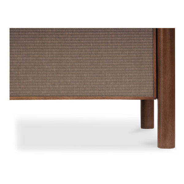 Moe's Home Rye 6 Drawer Dresser With Durable Tatami-mat Fronts And Solid Mango Wood For Elegant Storage Solutions Brown Solid Mango Wood Frame,Tatami,Mat Drawer Fronts Bz-1144-03