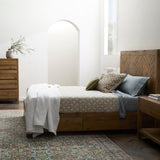 Barne Collection Bed Salt Flat - Barne Collection Bed Honey finish SFBARNWBDKKPI Malouf