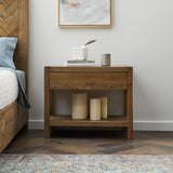 Barne Collection Nightstand Salt Flat - Barne Collection Nightstand Honey finish SFBARNNST00PI Malouf