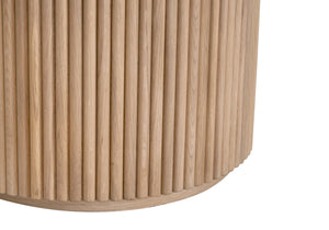 Essentials For Living Belfast 54" Round Dining Table - Elegant Natural Oak Finish, Perfect For Intimate Gatherings & Modern Spaces Natural Oak Solid Oak Wood,Oak Veneer,Mdf,Plywood 5275.Nat-oak