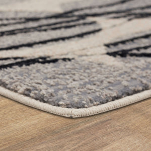 Karastan Rugs Rendition by Stacy Garcia Home Belizo Machine Woven Triexta Area Rug Obsidian 2' 4" x 7' 10"