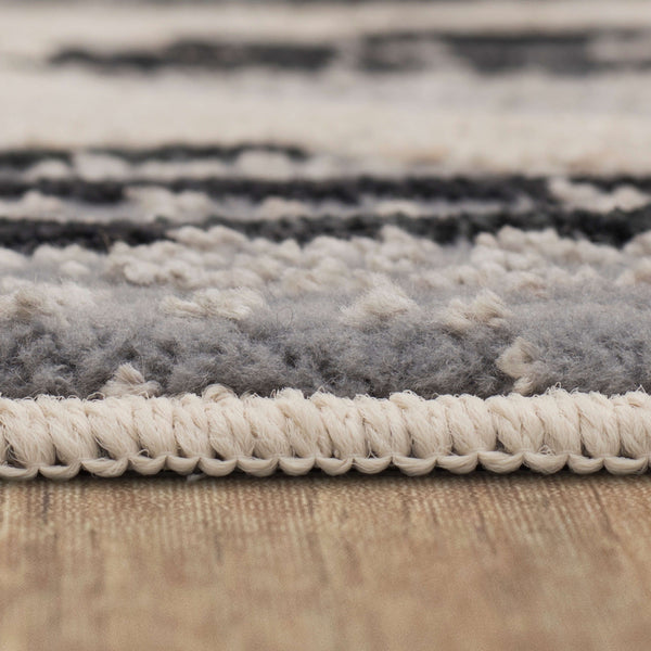 Karastan Rugs Rendition by Stacy Garcia Home Belizo Machine Woven Triexta Area Rug Obsidian 2' 4" x 7' 10"