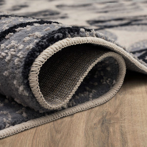 Karastan Rugs Rendition by Stacy Garcia Home Belizo Machine Woven Triexta Area Rug Obsidian 2' 4" x 7' 10"