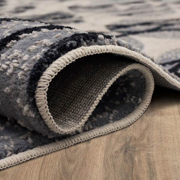 Karastan Rugs Rendition by Stacy Garcia Home Belizo Machine Woven Triexta Area Rug Obsidian 2' 4" x 7' 10"