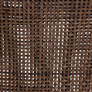 Bali & Pari Bella Handwoven Natural Rattan Wingback Dining Chair with Removable Cushion