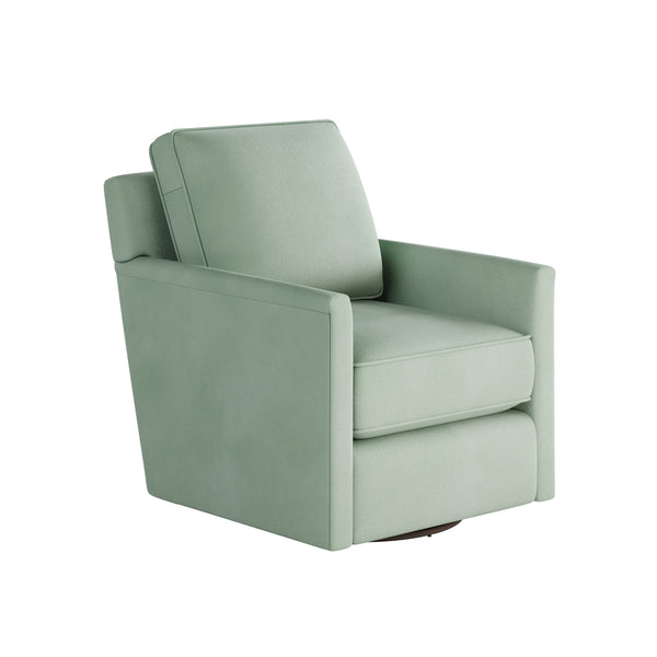 Fusion Bella Eucalyptus Swivel Glider Chair In Blue - Stylish, Comfortable, And Perfect For Any Room Blue W,100% Polyester 21-02g-c Bella Eucalyptus Swivel Glider