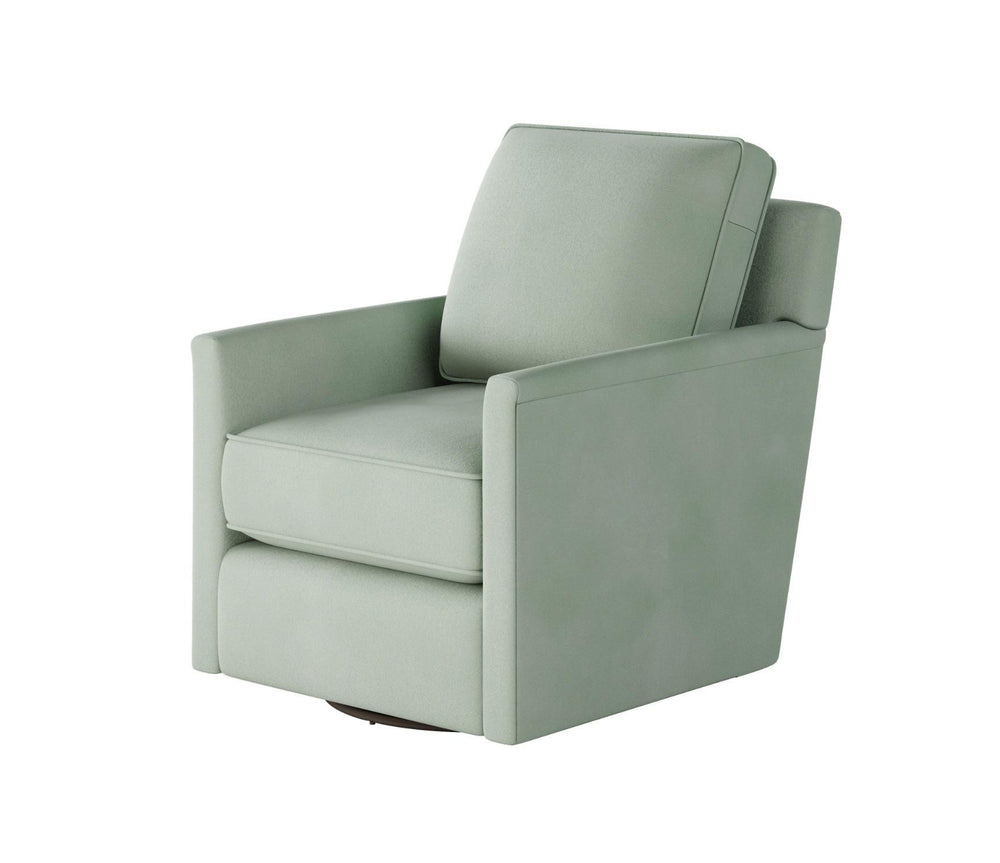 Fusion Bella Eucalyptus Swivel Glider Chair In Blue - Stylish, Comfortable, And Perfect For Any Room Blue W,100% Polyester 21-02g-c Bella Eucalyptus Swivel Glider