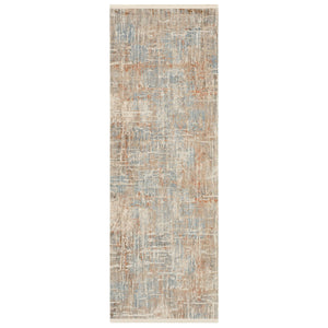 Bellisima Beige Cream 2' 7" x 7' 3" Area Rug Karastan Rugs