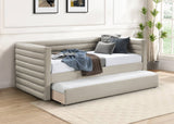 Beverly Beige Vegan Leather Twin Daybed BeverlyBeige-T Meridian Furniture