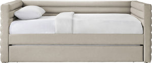 Beverly Beige Vegan Leather Twin Daybed BeverlyBeige-T Meridian Furniture