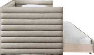 Beverly Beige Vegan Leather Twin Daybed BeverlyBeige-T Meridian Furniture